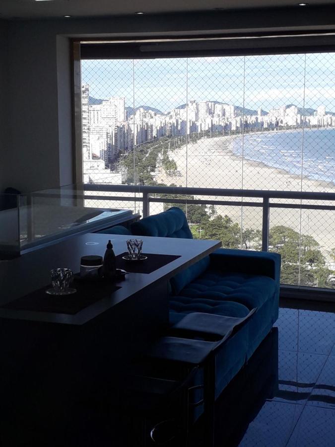 Maravilhoso Apto Vista Mar Jacuzzi Wi Fi Pe Areia Σάντος Εξωτερικό φωτογραφία