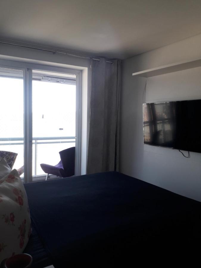 Maravilhoso Apto Vista Mar Jacuzzi Wi Fi Pe Areia Σάντος Εξωτερικό φωτογραφία
