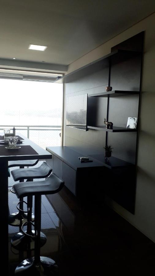 Maravilhoso Apto Vista Mar Jacuzzi Wi Fi Pe Areia Σάντος Εξωτερικό φωτογραφία