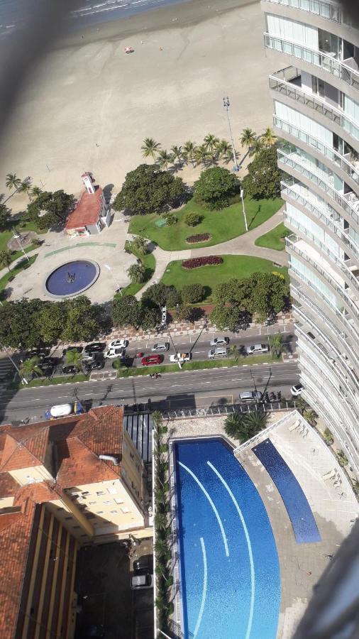 Maravilhoso Apto Vista Mar Jacuzzi Wi Fi Pe Areia Σάντος Εξωτερικό φωτογραφία