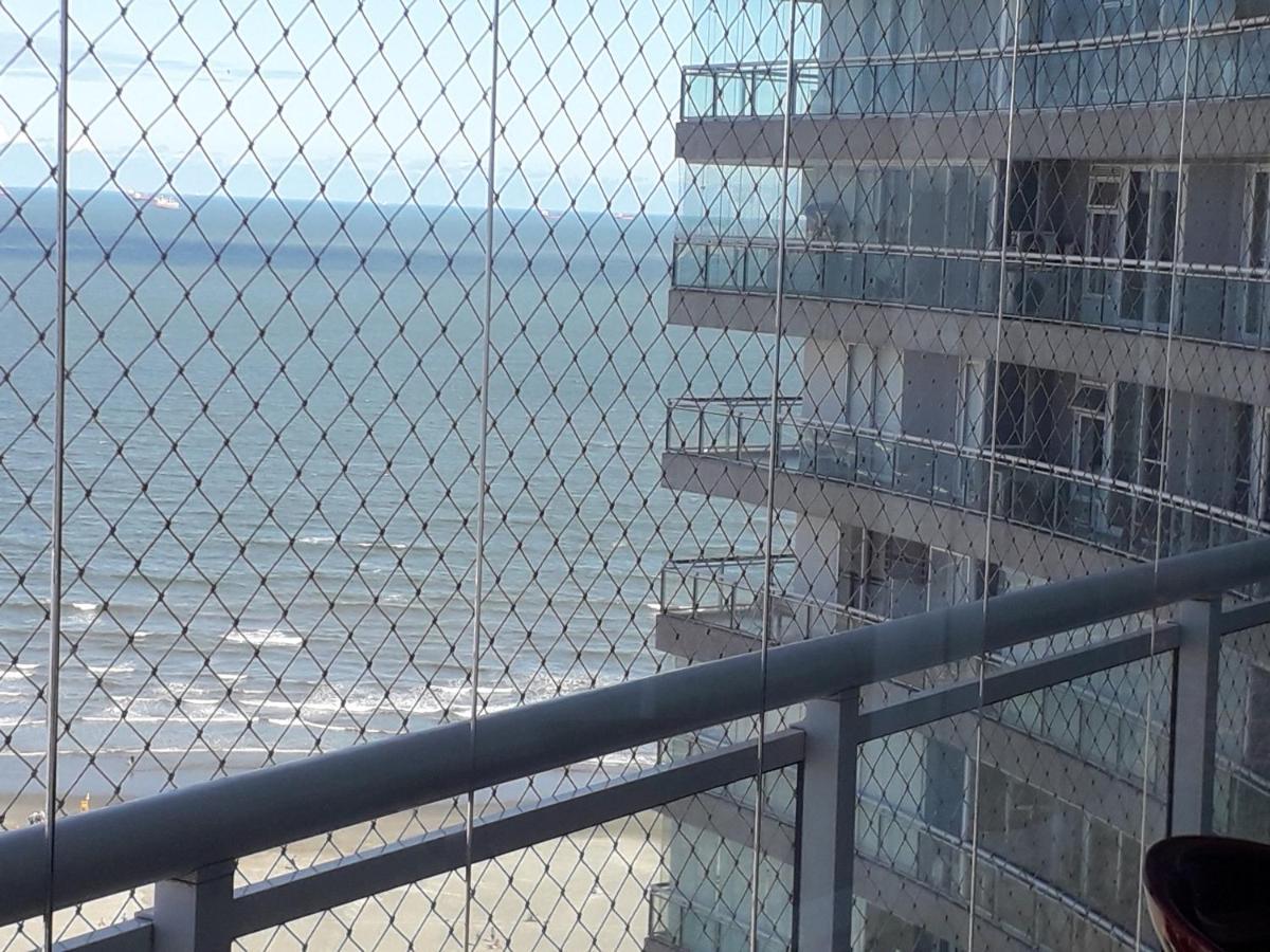 Maravilhoso Apto Vista Mar Jacuzzi Wi Fi Pe Areia Σάντος Εξωτερικό φωτογραφία