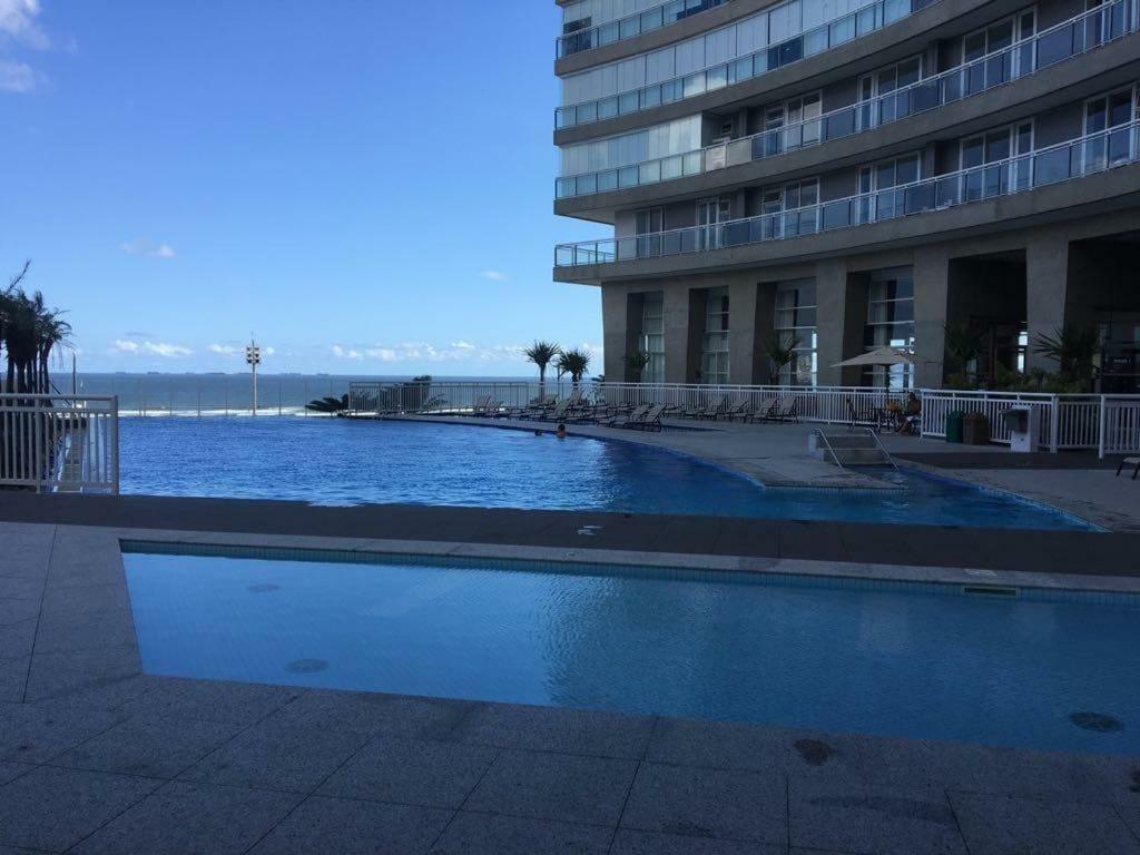 Maravilhoso Apto Vista Mar Jacuzzi Wi Fi Pe Areia Σάντος Εξωτερικό φωτογραφία
